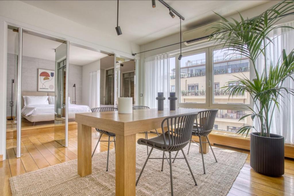 Ferienwohnung Sunny Luxury Loft,Stunning Acropolis View, Jacuzzi Athen Exterior foto