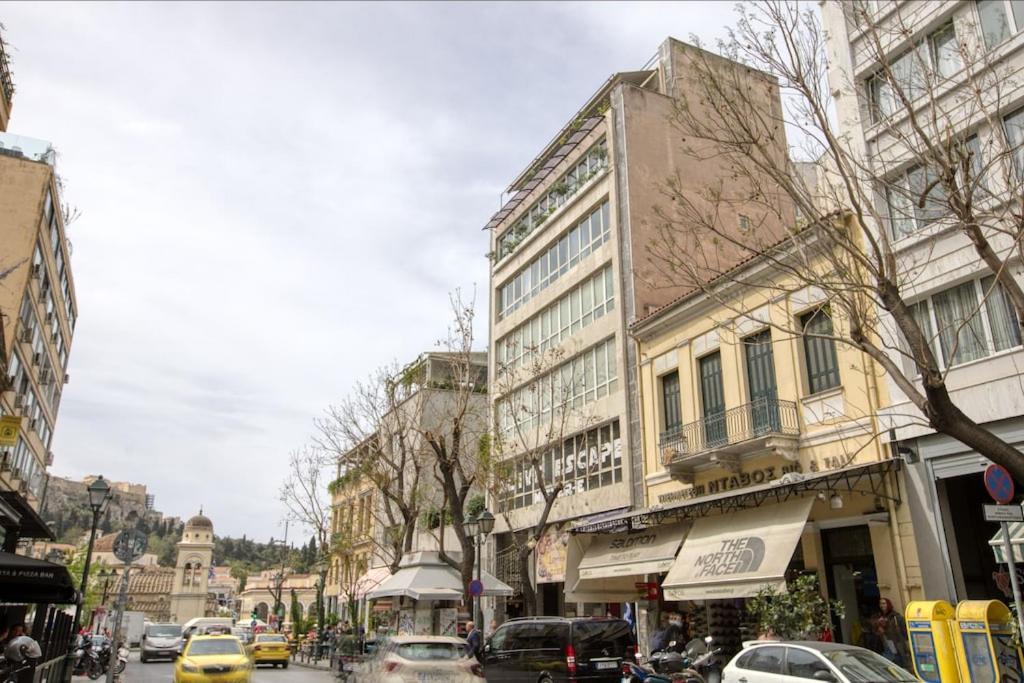 Ferienwohnung Sunny Luxury Loft,Stunning Acropolis View, Jacuzzi Athen Exterior foto
