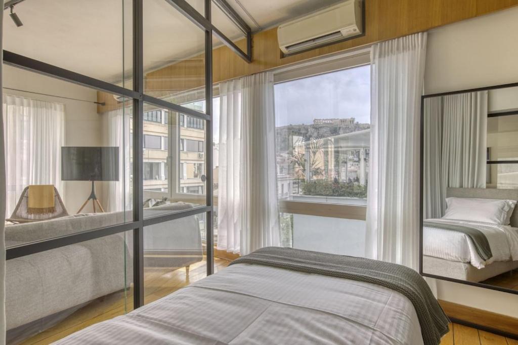Ferienwohnung Sunny Luxury Loft,Stunning Acropolis View, Jacuzzi Athen Exterior foto